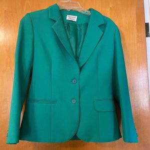 Green Personal Petites Size 6 Blazer!